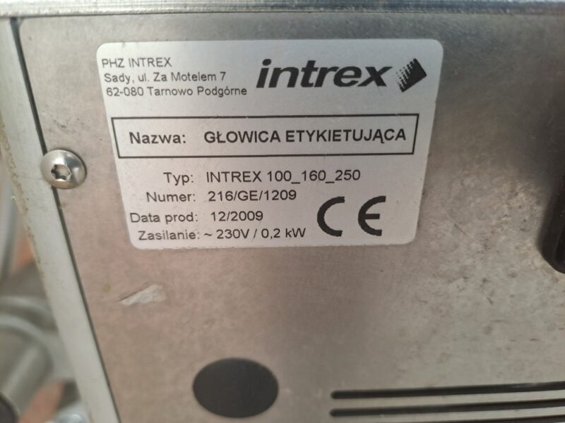 ETYKIECIARKA ETYKIETARKA INTREX 100_160_250