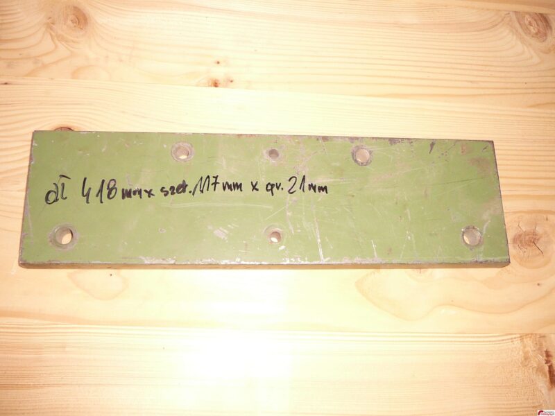 PŁYTKA STALOWA MARKA 418X117X21 MM