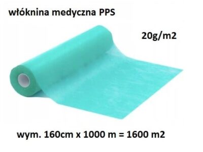 WŁÓKNINA FILTRACYJNA MEDYCZNA 20G/M2 - 1600 M2