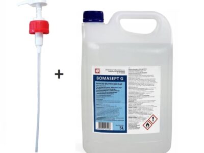 BOMASEPT PŁYN ANTYBAKTERYJNY DO DEZYNFEKCJI 5 L + POMPKA