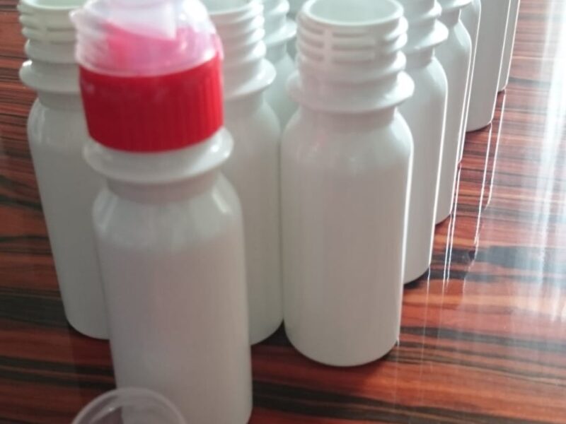 BUTELKI PET 60 ML Z ZAKRĘTKAMI TYPU KLIK 500 SZT