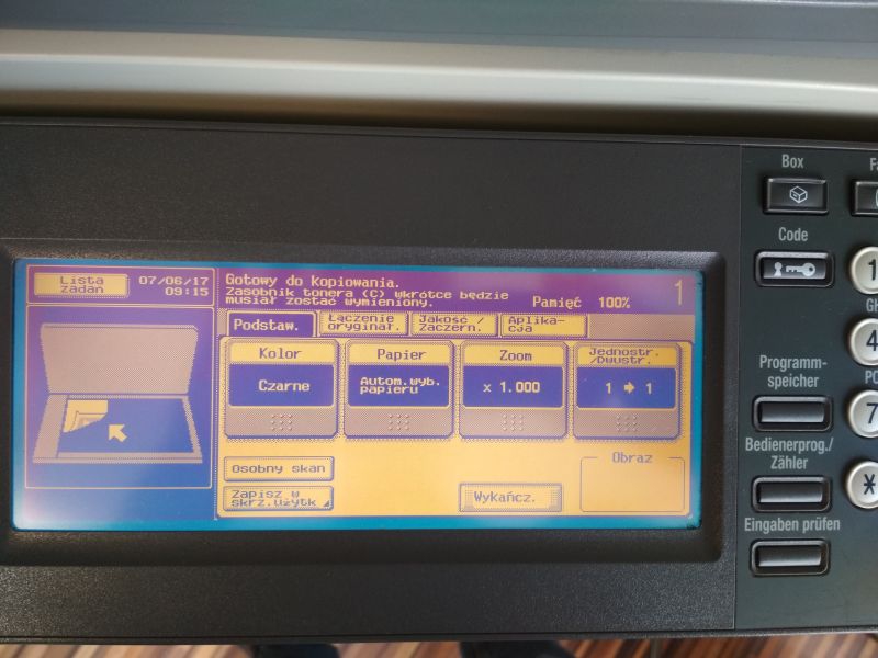 KSEROKOPIARKA KONICA BIZHUB C450