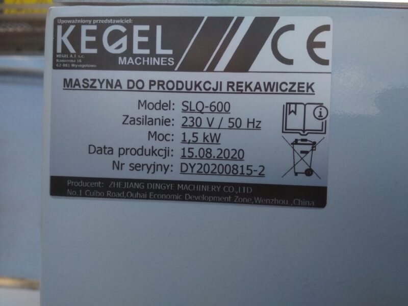 MASZYNY DO PRODUKCJI RĘKAWICZEK FOLIOWYCH KEGEL