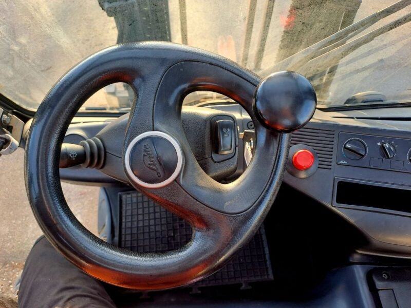 Wózek widłowy LINDE E30HL + paletyzer + nowa bateria