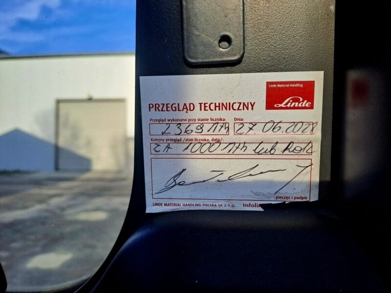 Wózek widłowy LINDE E30HL + paletyzer + nowa bateria