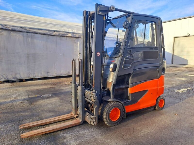 Wózek widłowy LINDE E30HL + paletyzer + nowa bateria