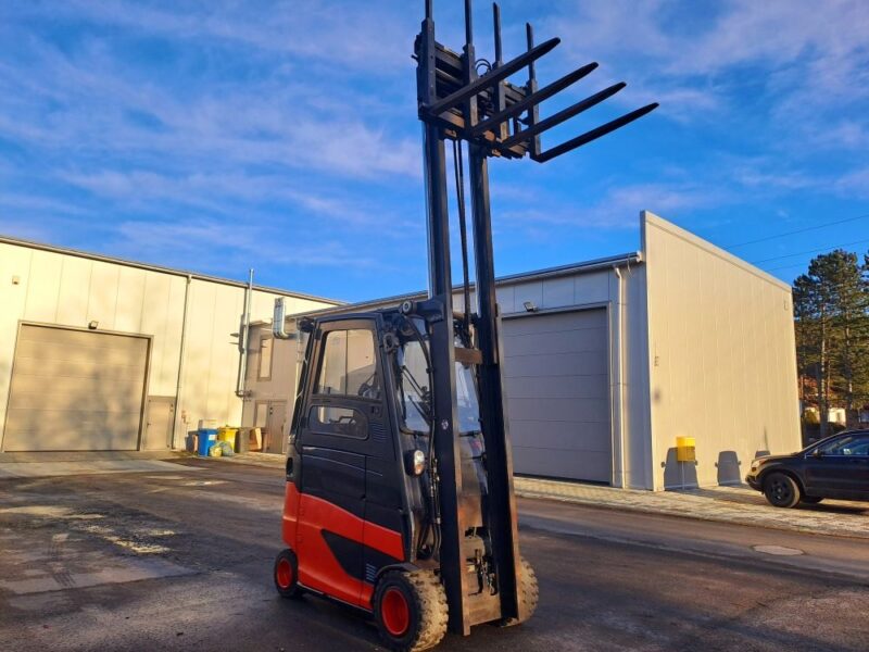 Wózek widłowy LINDE E30HL + paletyzer + nowa bateria