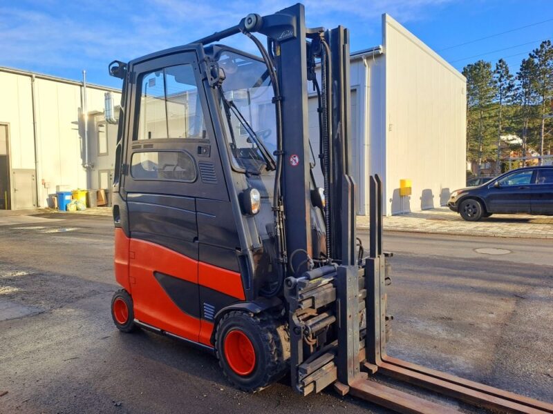 Wózek widłowy LINDE E30HL + paletyzer + nowa bateria