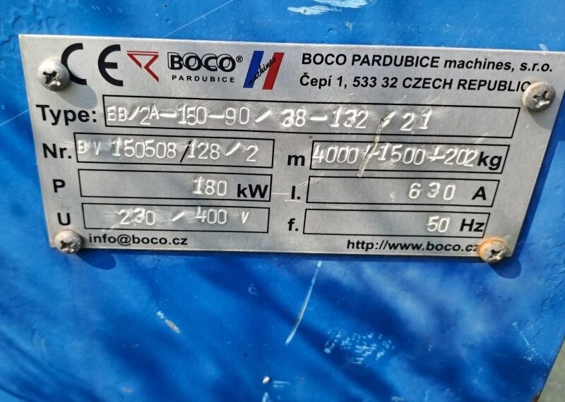 WYTŁACZARKA DO TWORZYW BOCO Z PRZEKŁADNIĄ ROSSI