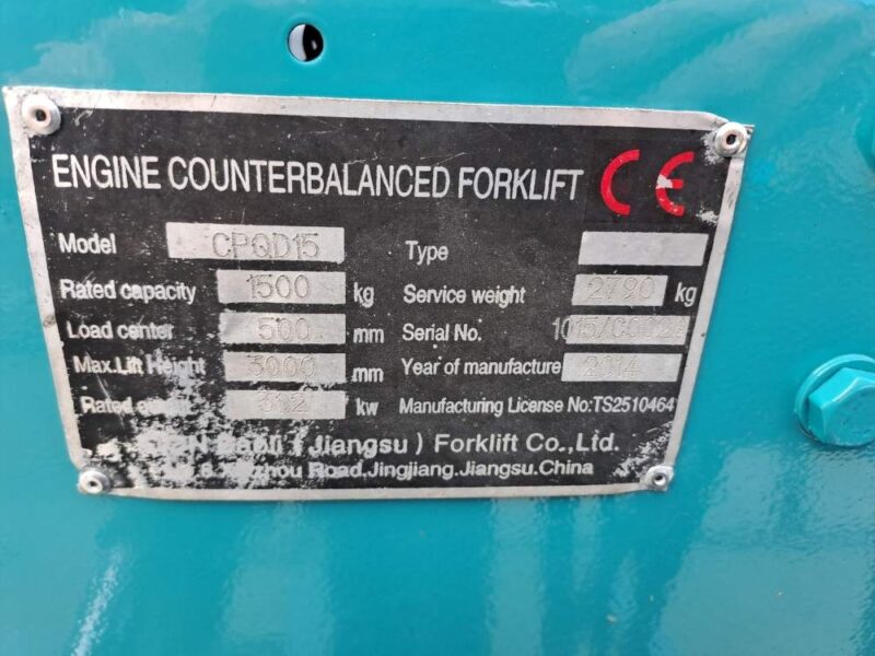 Wózek widłowy Baoli15