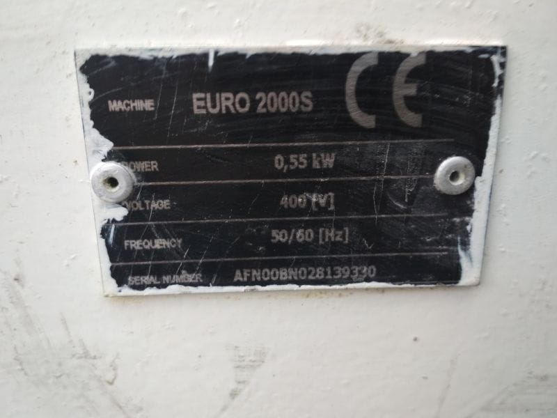 MASZYNA DO FORMOWANIA KĘSÓW CIASTA EURO 2000 S