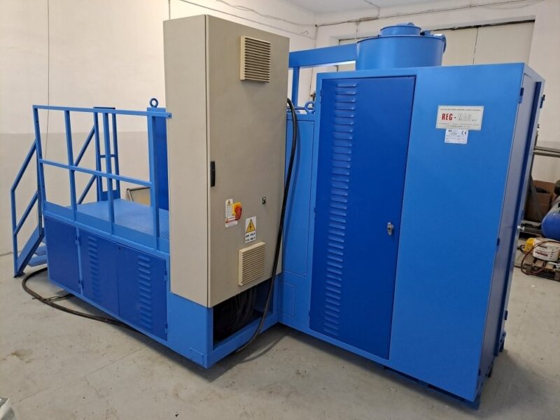 Młyn do recyklingu tworzyw sztucznych REG-MAC 75 kW granulator 1850 kg