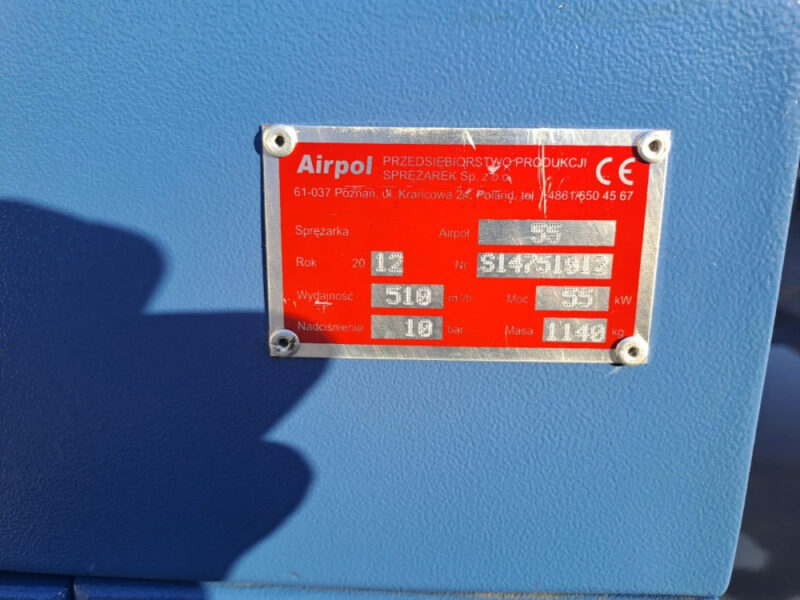 Kompresor śrubowy AIRPOL 55 kW – 10 bar