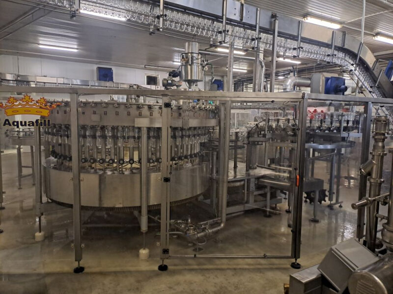 Triblock AQUAFILL 40/60/12 – maszyna rozlewnicza do wody mineralnej i napojów gazowanych PET