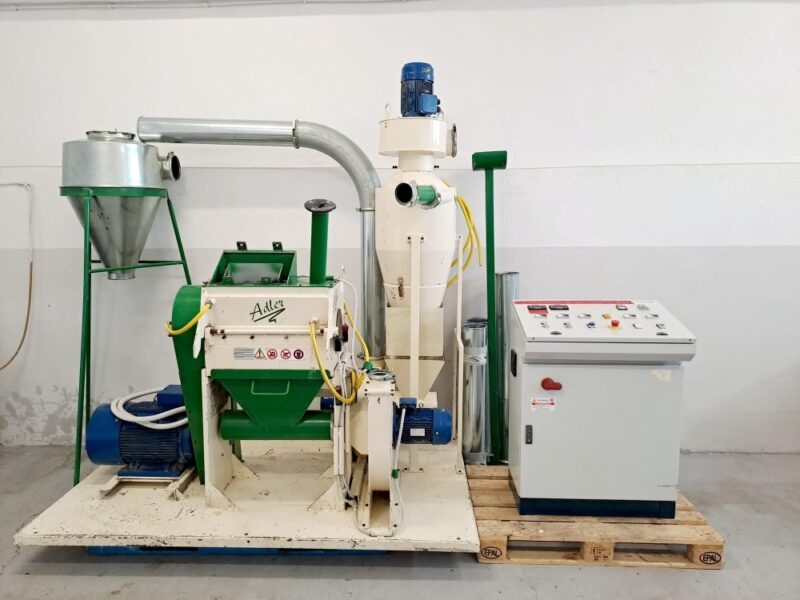 Młyn granulator separator ADLER A6-RM2 – system recyklingu 22 kW