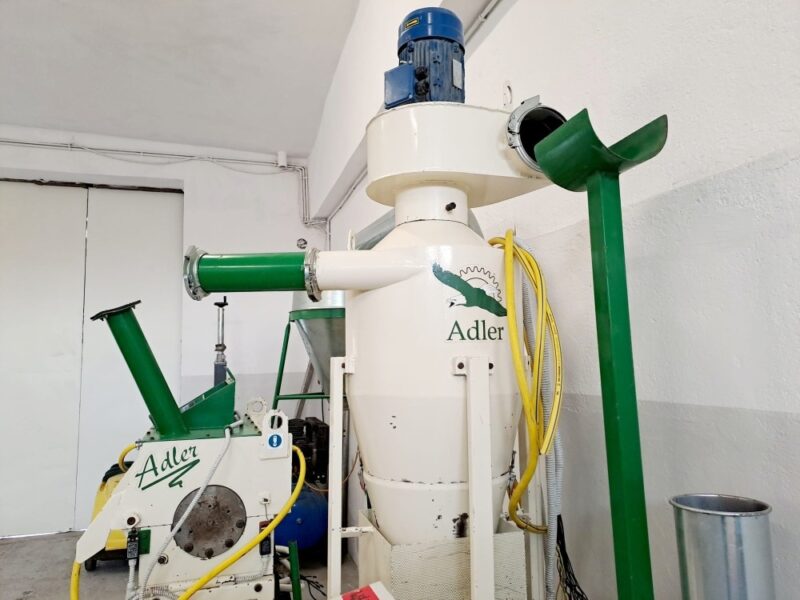 Młyn granulator separator ADLER A6-RM2 – system recyklingu 22 kW