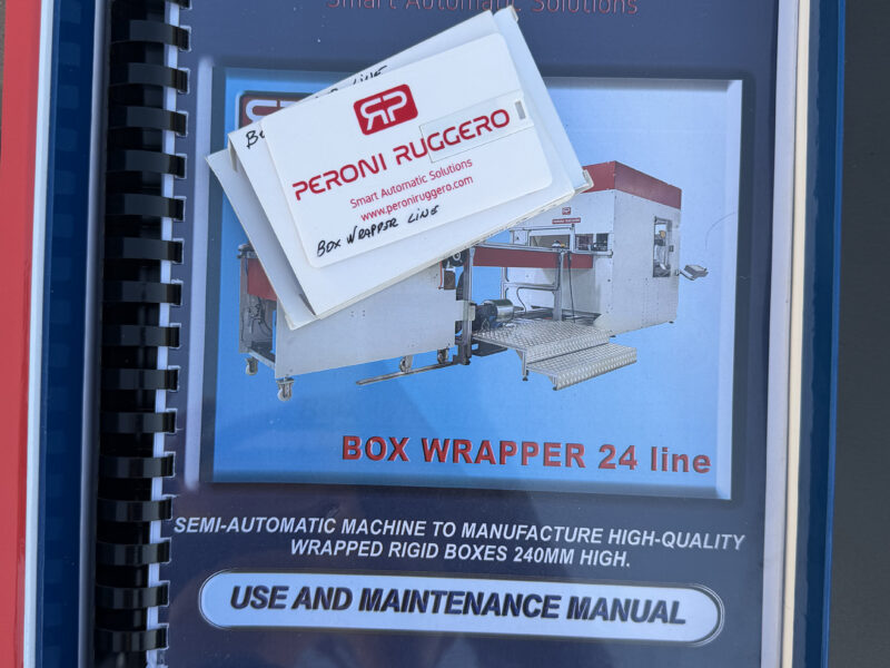 LINEA BOX WRAPPER 24 Peroni Ruggero- Automatyczna linia do produkcji pudełek sztywnych