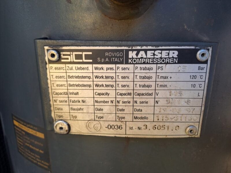 Sprężarka śrubowa KAESER CS121 – 75 kW, 750 m³/h