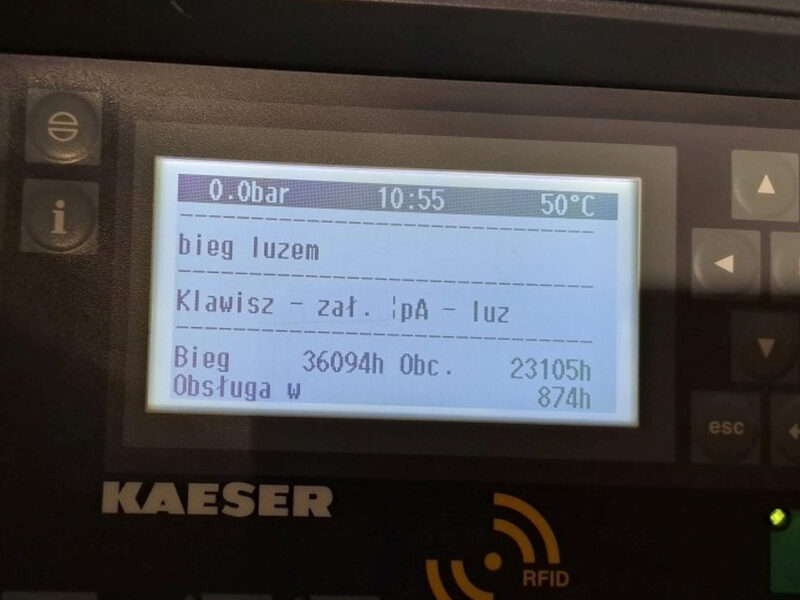Sprężarka śrubowa KAESER CSDX 140 – 75 kW, 15 bar