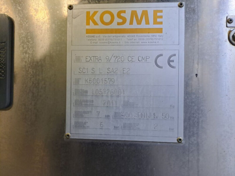 Etykieciarka używana KOSME Extra 9T (Extra 9/720 SC2 SL SA2) – 2011 | 7000 bph