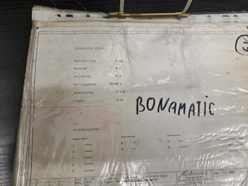 Etykieciarka KRONES BONAMATIC 12T S2 – 10 000 bph | zimny klej