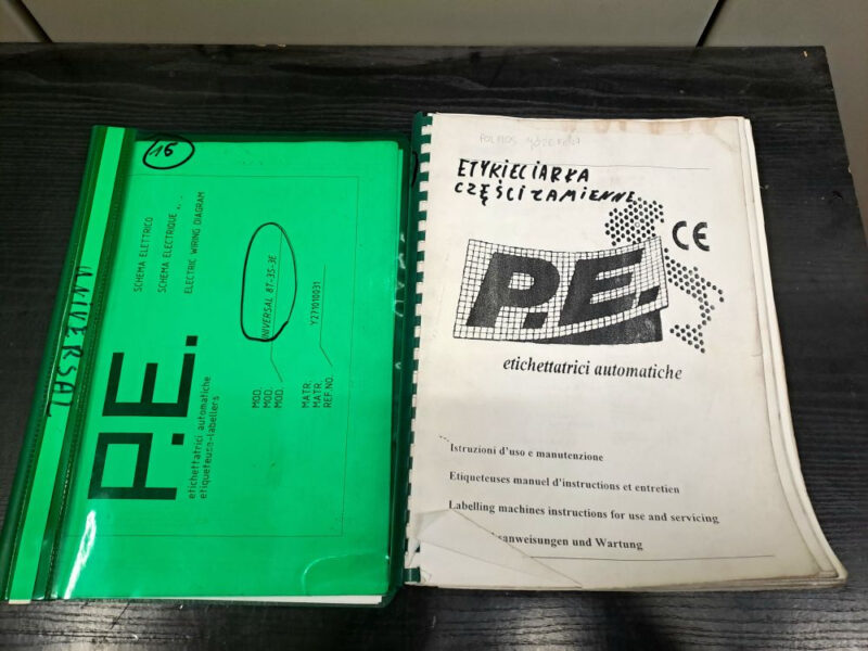 Etykieciarka samoprzylepna PE Labellers Universal 8T 3S 3E – 2 x UNILOGO