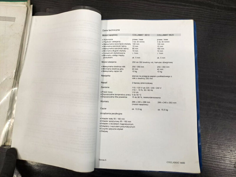 Etykieciarka samoprzylepna PE Labellers Universal 8T 3S 3E – 2 x UNILOGO