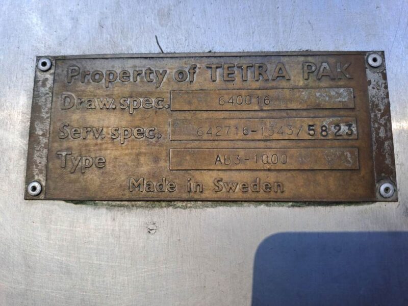 Nalewarka aseptyczna TETRA PAK AB3-1000 Aseptik do napojów w kartonach